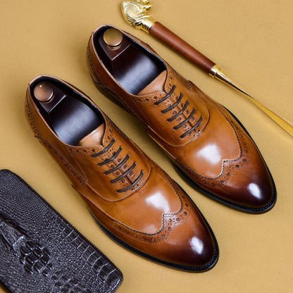 Men's Business Formal Pointed-Toe Oxford Shoes