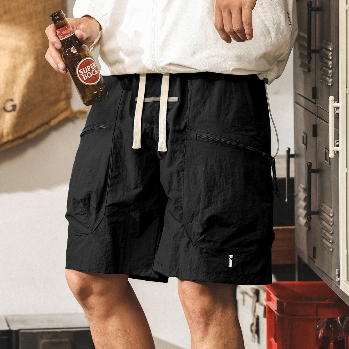 Thin Trendy-brand Loose-fit Plus-size Casual Capri Shorts