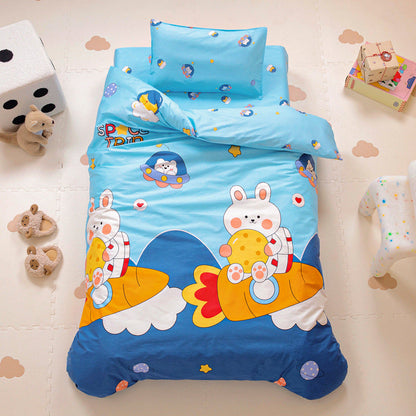 Cotton Kindergarten Three-piece Bedding Set