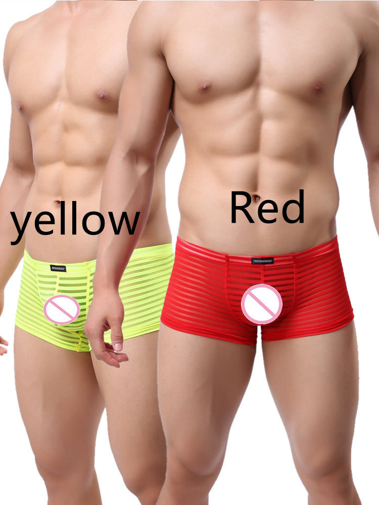 New Style Men's Boxer Briefs Striped Perspective