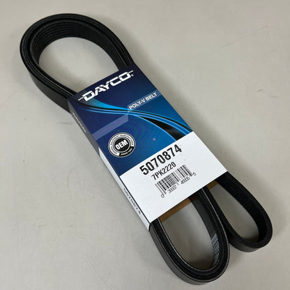 DAYCO Straight Standard Depth Serpentine Belt K-Section EPDM 2219.96" L 5070874