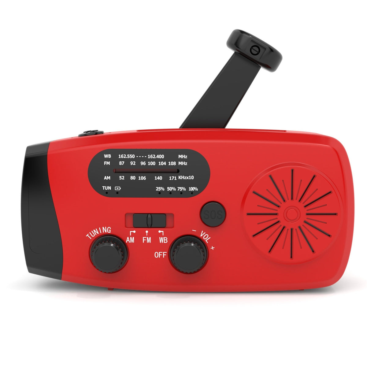 Solar Powered Portable Emergency Radio
