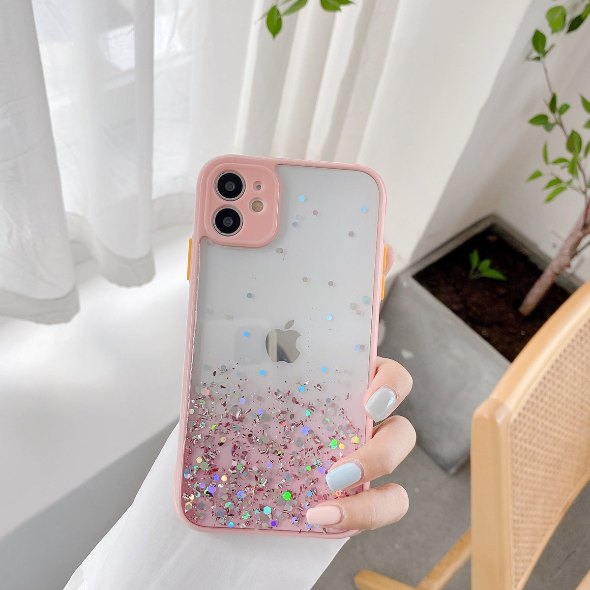 Compatible With , Epoxy Glitter 8p Gradient All-inclusive Anti-drop Cover