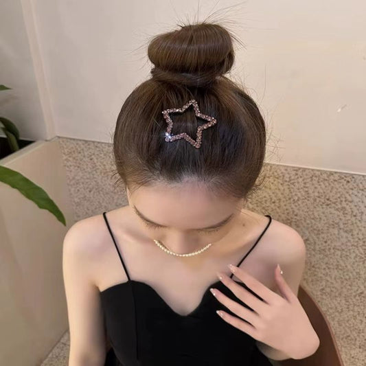 Rhinestone Star Hairpin: High-End Style