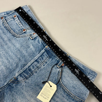 LEVIS 501 Original Fit High Rise Shorts Medium Wash Women's Sz 32 Mega Vibe Blue