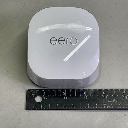AMAZON Eero 6+ Mesh Wifi Router 1 Gigabit, 75+ devices, 1500 sq ft White R010001 (New Other)