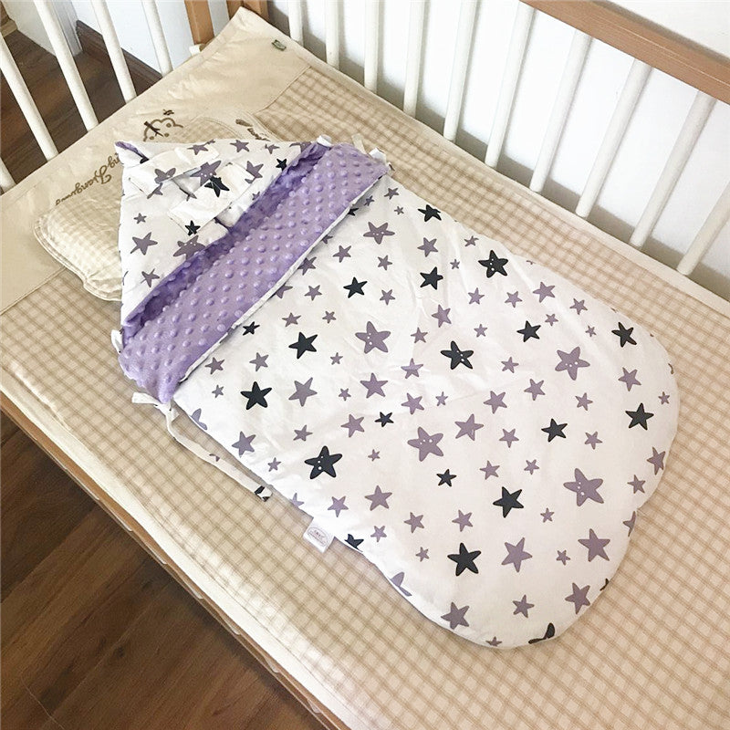Baby Cotton Beanie Velvet Sleeping Bag Autumn And Winter Thickening