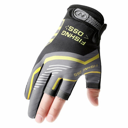 Cycling Lure Fishing Gloves Sun Protection Windproof