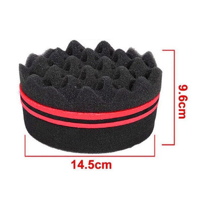 Wave-Shaped Sponge Hair Twist Brush
