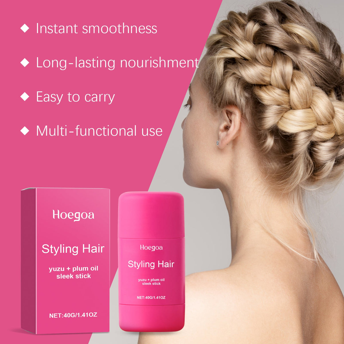 Wax Wand Curly Dreadlocks Styling Broken Hair Care Fluffy Shine Moisturizing Portable Wax Wand
