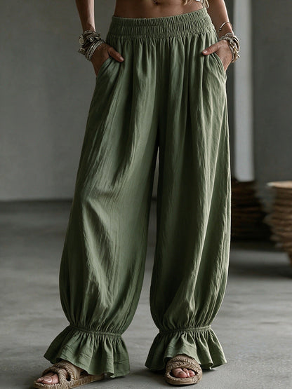 Women's Autumn Solid-Color Casual Pants