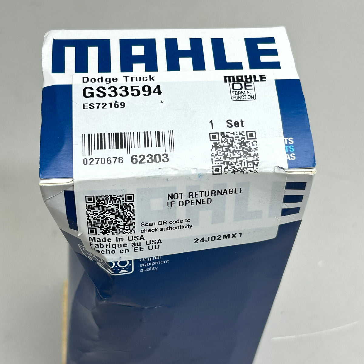 MAHLE Engine Intake Manifold Bolt Set Replacement For Dodge As-is (See Images) GS33594