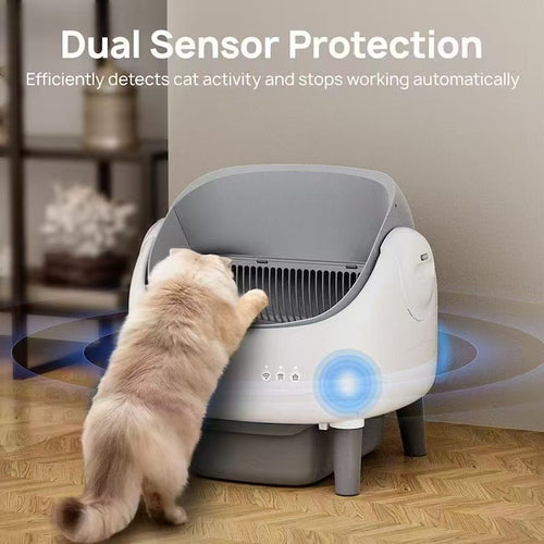 Automatic Intelligent Litter Box Semi-closed Drawer Shovel-free Cat Toilet