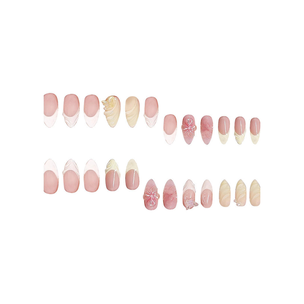 3D Almond-shaped Wearable Nails