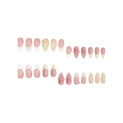 3D Almond-shaped Wearable Nails