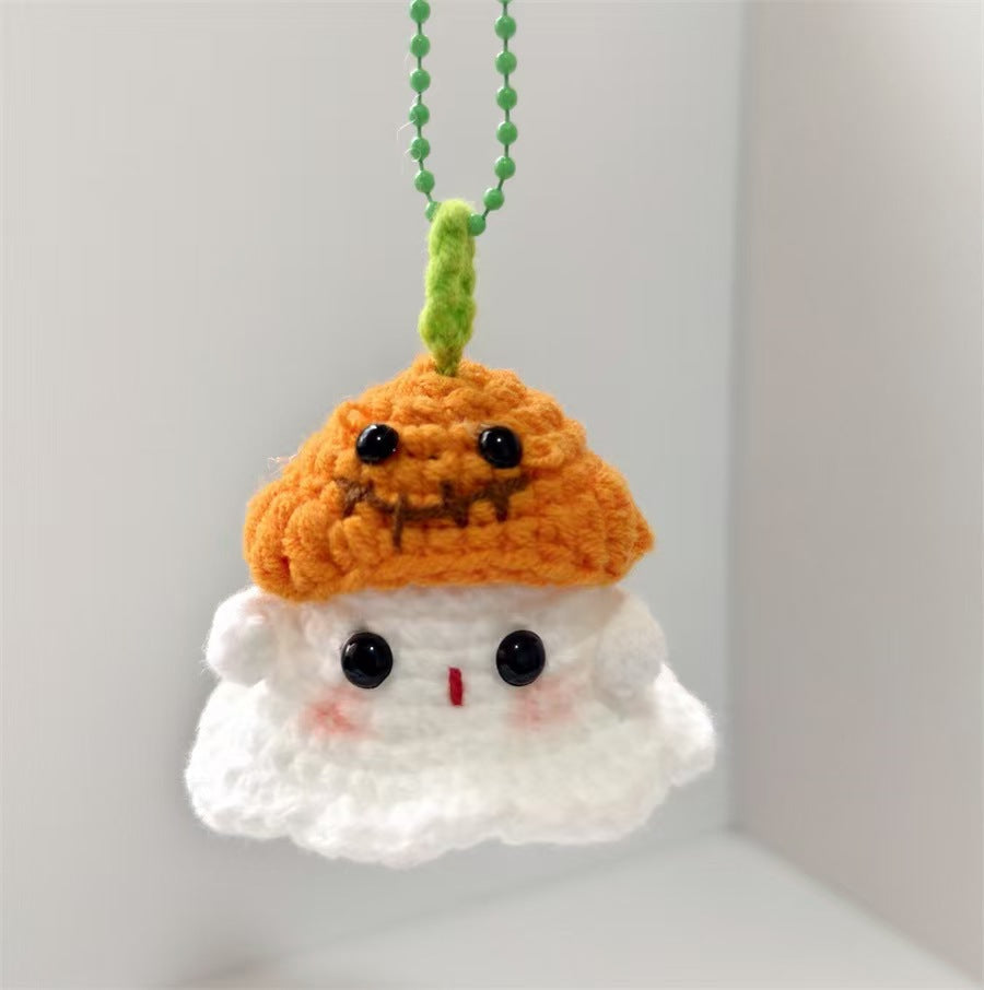 Hand-knitted Little Ghost Keychain