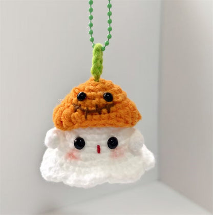 Hand-knitted Little Ghost Keychain