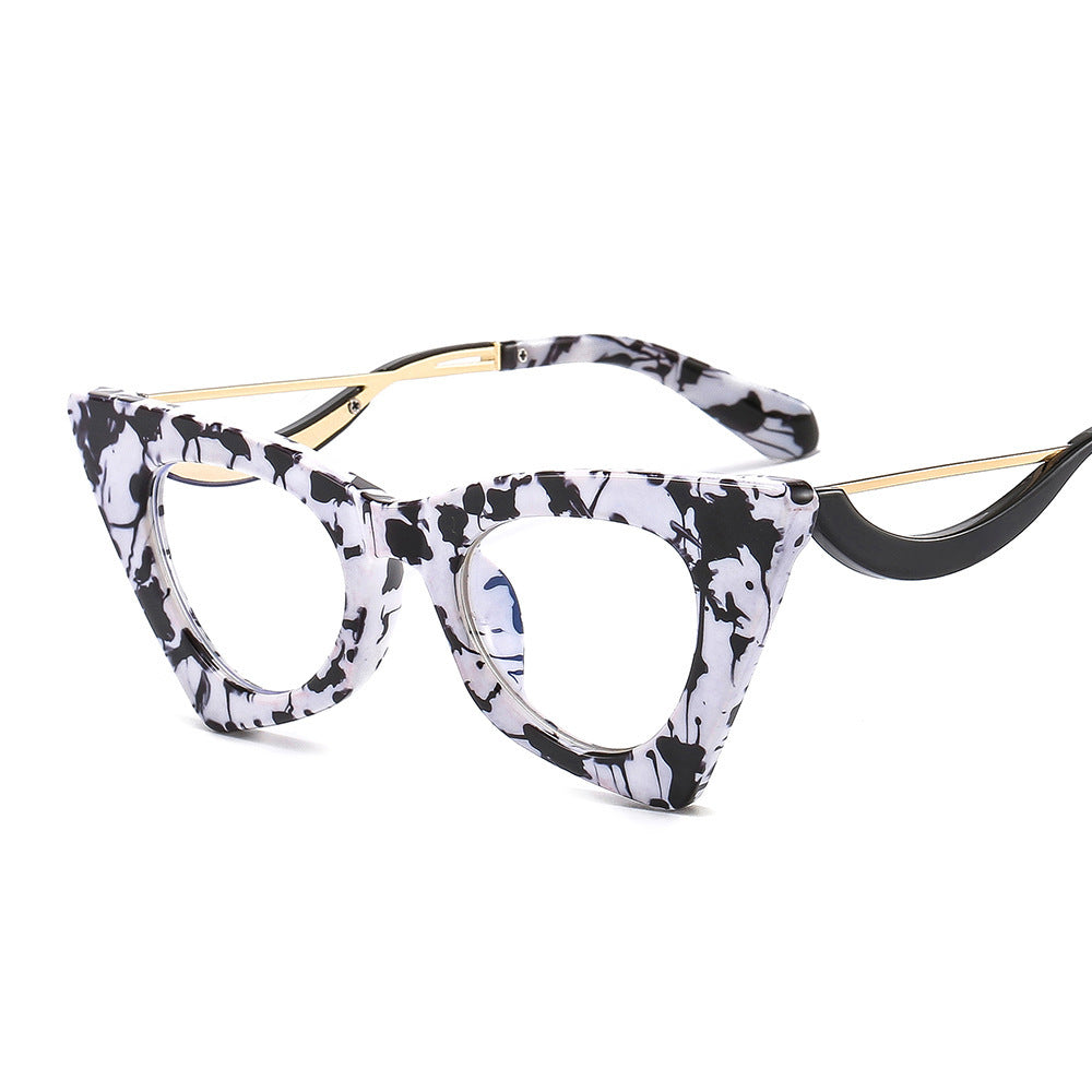 Cat Eye Shape Selfie Plain Glasses