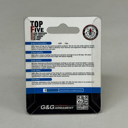 G & G ARMANMENT 14mm CCW Adaptor 12mm Inner to 14mm Outer Black G-01-059