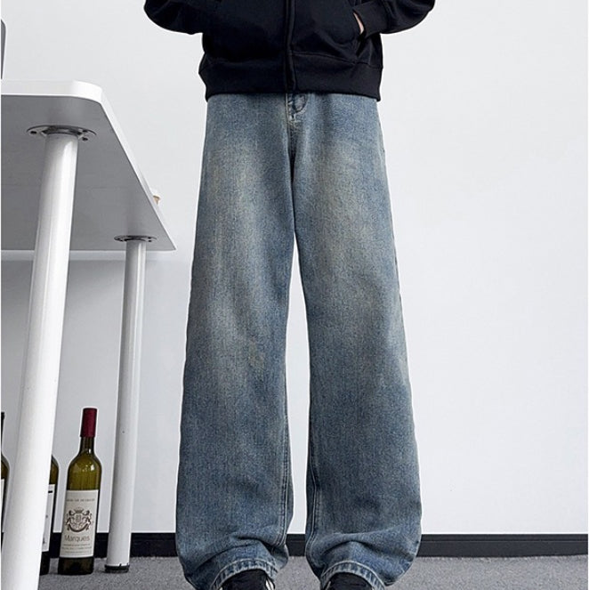 American-style Distressed Jeans For Men Versatile And Casual