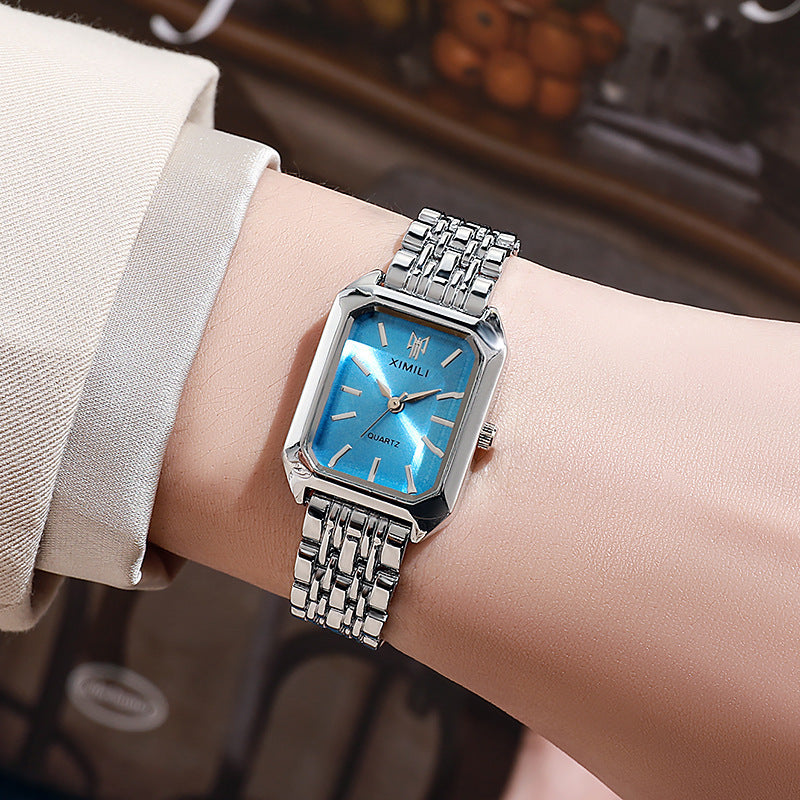 Square Ladies' Steel-band Watch