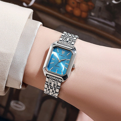 Square Ladies' Steel-band Watch
