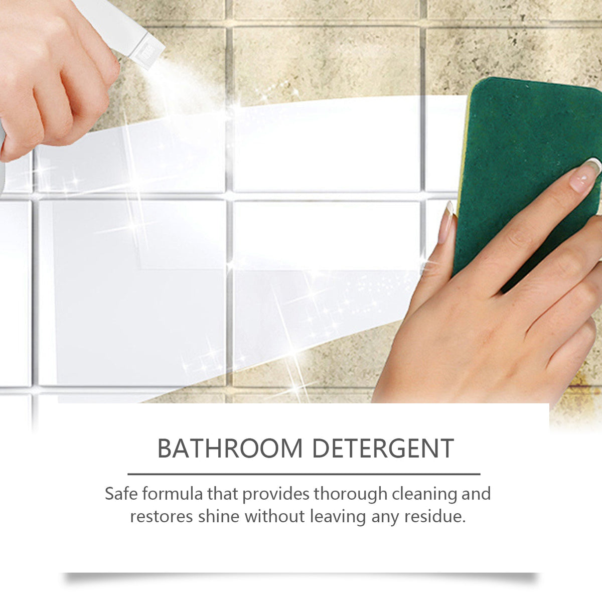 Glass Tile Cleaner Bathroom Glass Door Bathtub Tile Crystal Clear Stain Cleaner