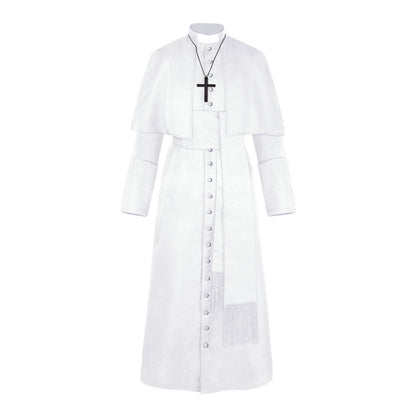 Halloween Priest Medieval Retro Cosplay Costume