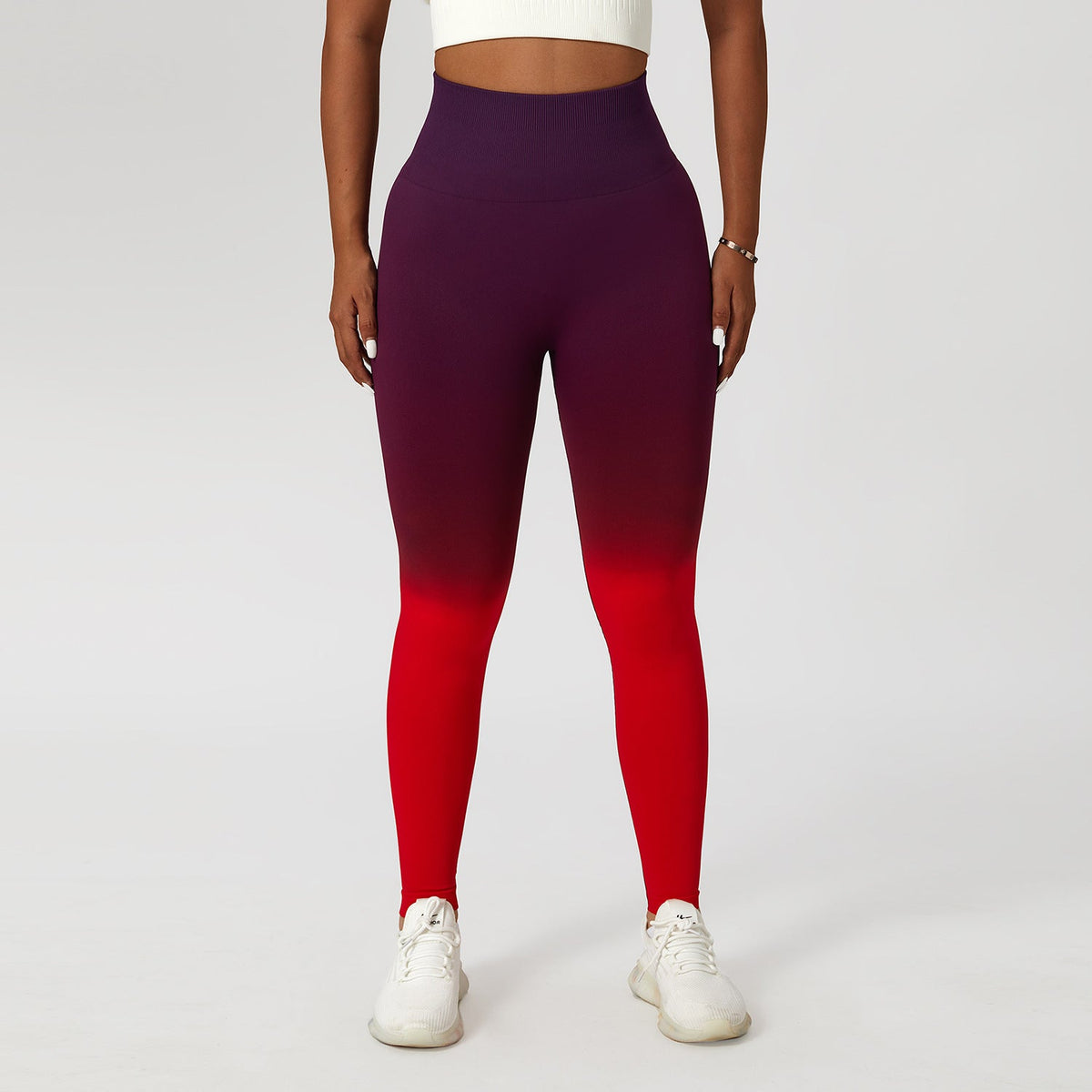 Gradient Fitness High Waist Sportswear Tight Outdoor Pants