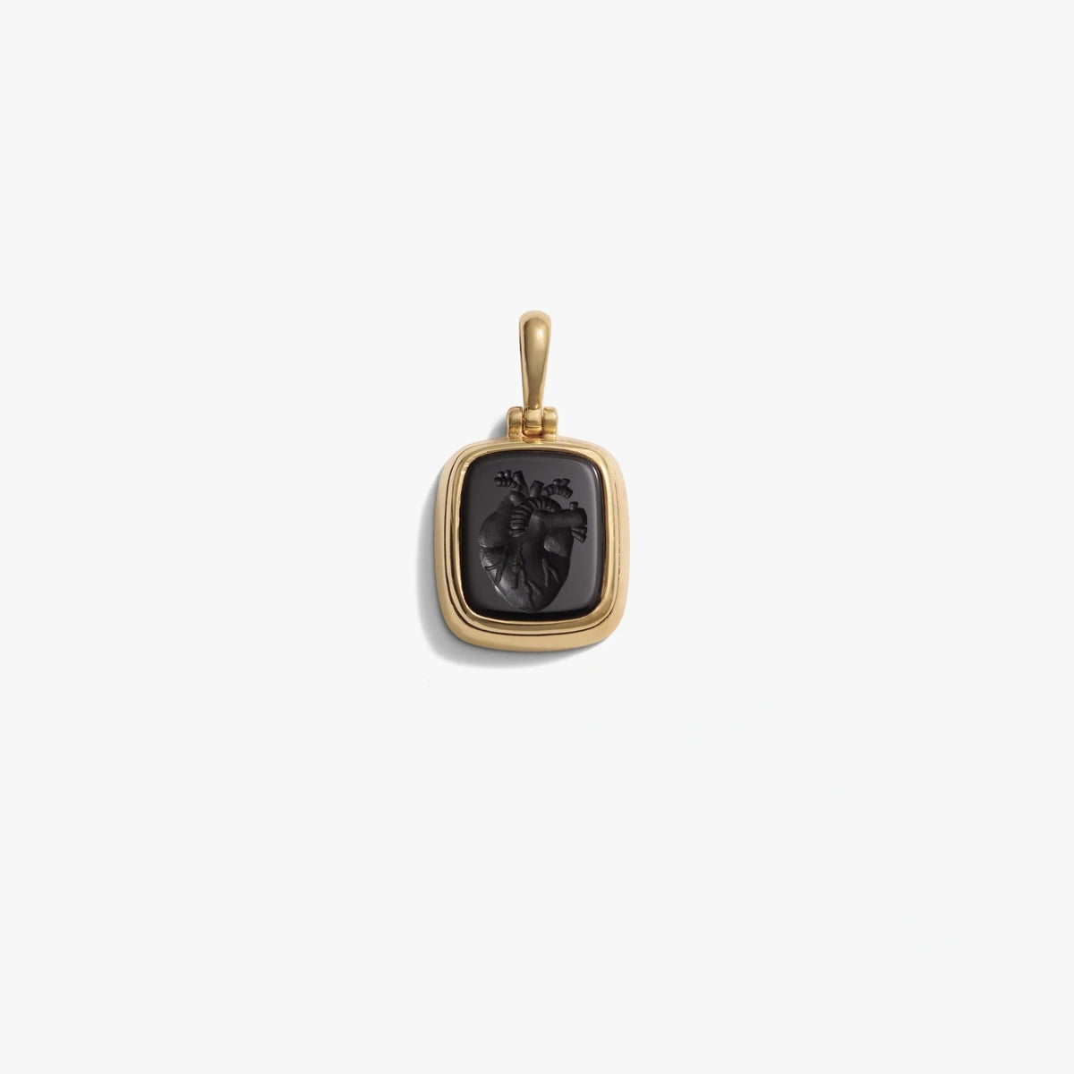 Golden Heart Angel Key Octagram Pendant