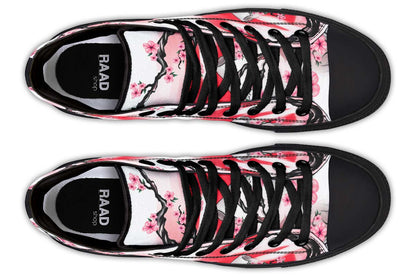 Printed Couple High Top Canvas Shoes