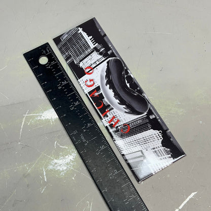 (5 PACK) Chicago Cloud Gate Souvenir Magnet  6"x2" Black & White 2014-00740-6441