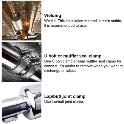 Car Modification Exhaust Pipe Stainless Steel Tail Drum
