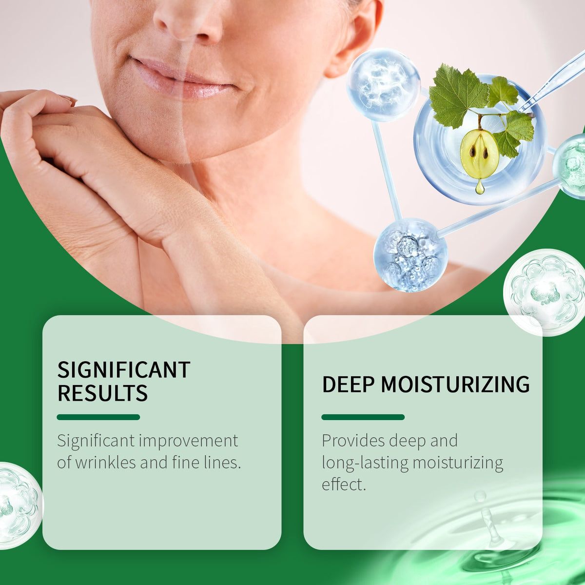 Moisturizing Essence Moisturizes Facial Skin, Improves Skin Elasticity, Rejuvenates Skin And Rejuvenates