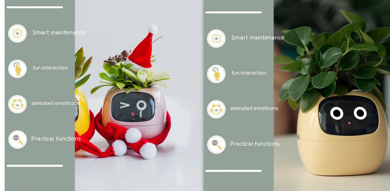 Smart AI Planter with Expressions and Sensors