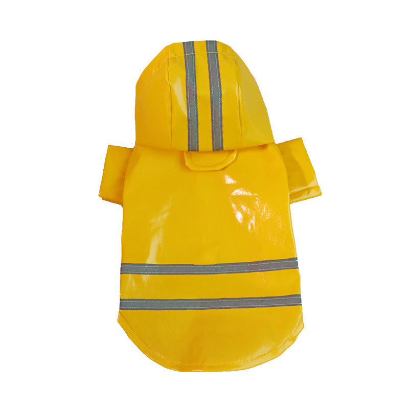 Pet Raincoat with Reflective Strips, Thickened Waterproof Raincoat for Small and Medium Dogs