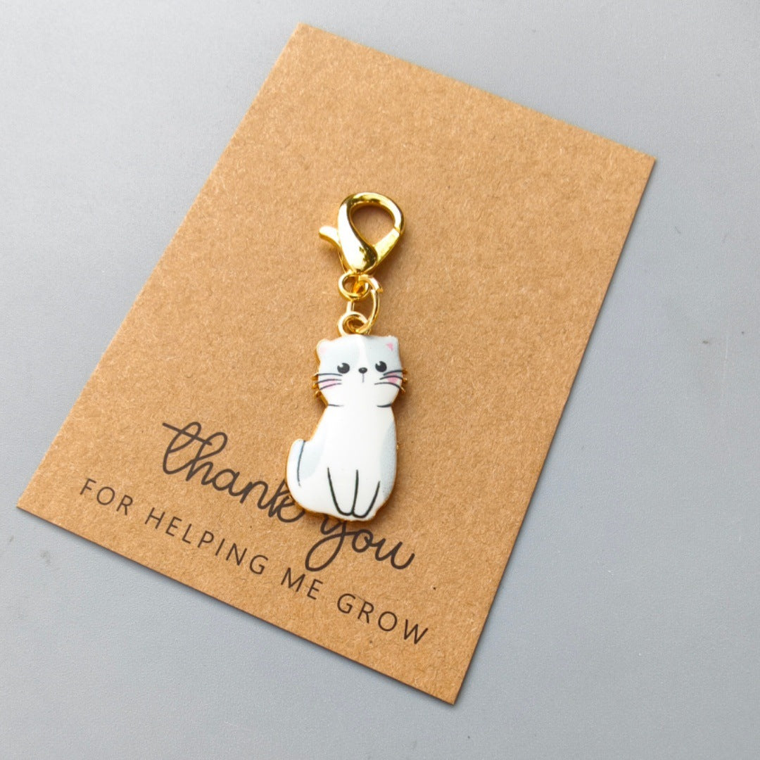 Hot-selling Cute Cat Pendant Keychain, Bag Charm, And Headphone Accessory For International Trade