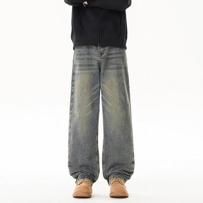 American-style Distressed Jeans For Men Versatile And Casual
