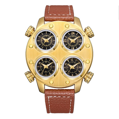 Mens Large-dial Quartz Watch