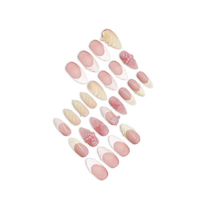 3D Almond-shaped Wearable Nails