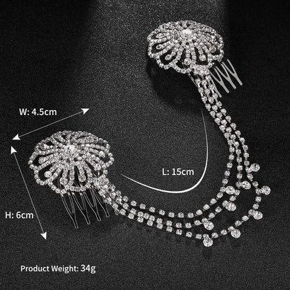 Retro Disc Hair Comb Wedding Dress Accessories