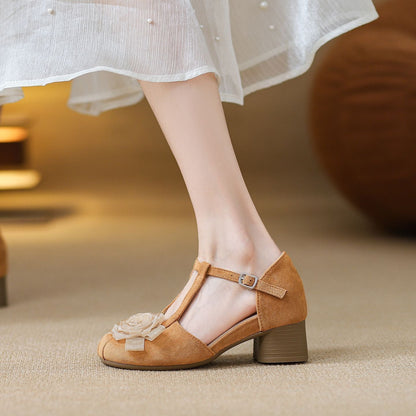 Summer Korean-style Trendy Block-heel Mary Jane Sandals