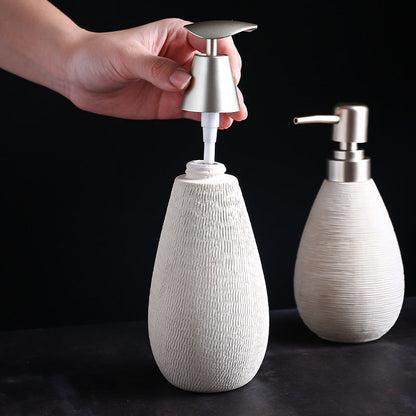 Bathroom Ceramic Shower Gel Lotion Bottle
