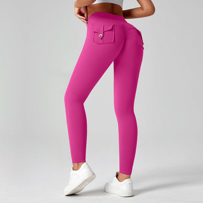 Fitness Yoga Pants For Women High-waisted Butt-lifting Stretchy Form-fitting Workout Tights