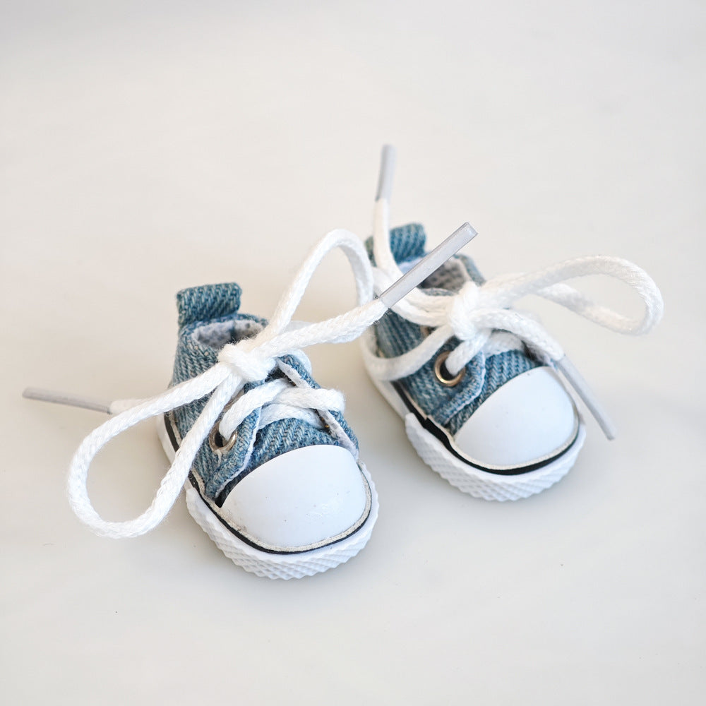 Party Shoes DIY Accessories Labubu Baby Clothes Labubu Rubber Macaron Shoes Fabric One Plush Second Generation