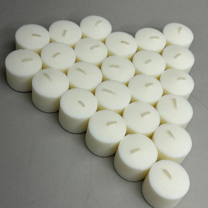 STERNO (24 Count) Votive Unscented Clean Burning Candles  1.25"x1.5" White