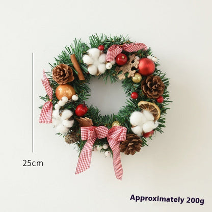 Christmas Garland Bow Christmas Door Hanging Window Decoration Christmas Decorations