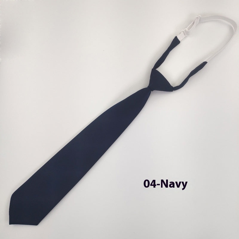 Solid Color Navy Blue Tie Men's Tie