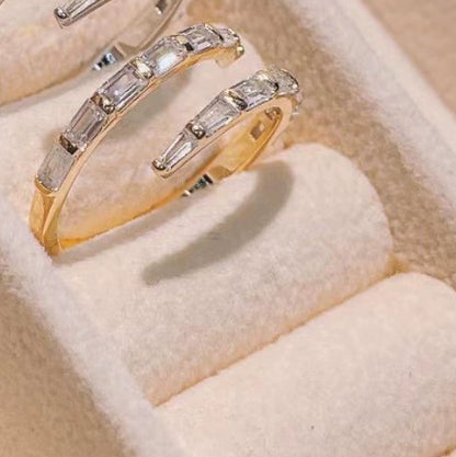 Fashionable And Personalized Zircon Open Ring