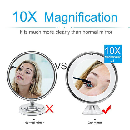 Led Make-up Mirror With Supplement Light